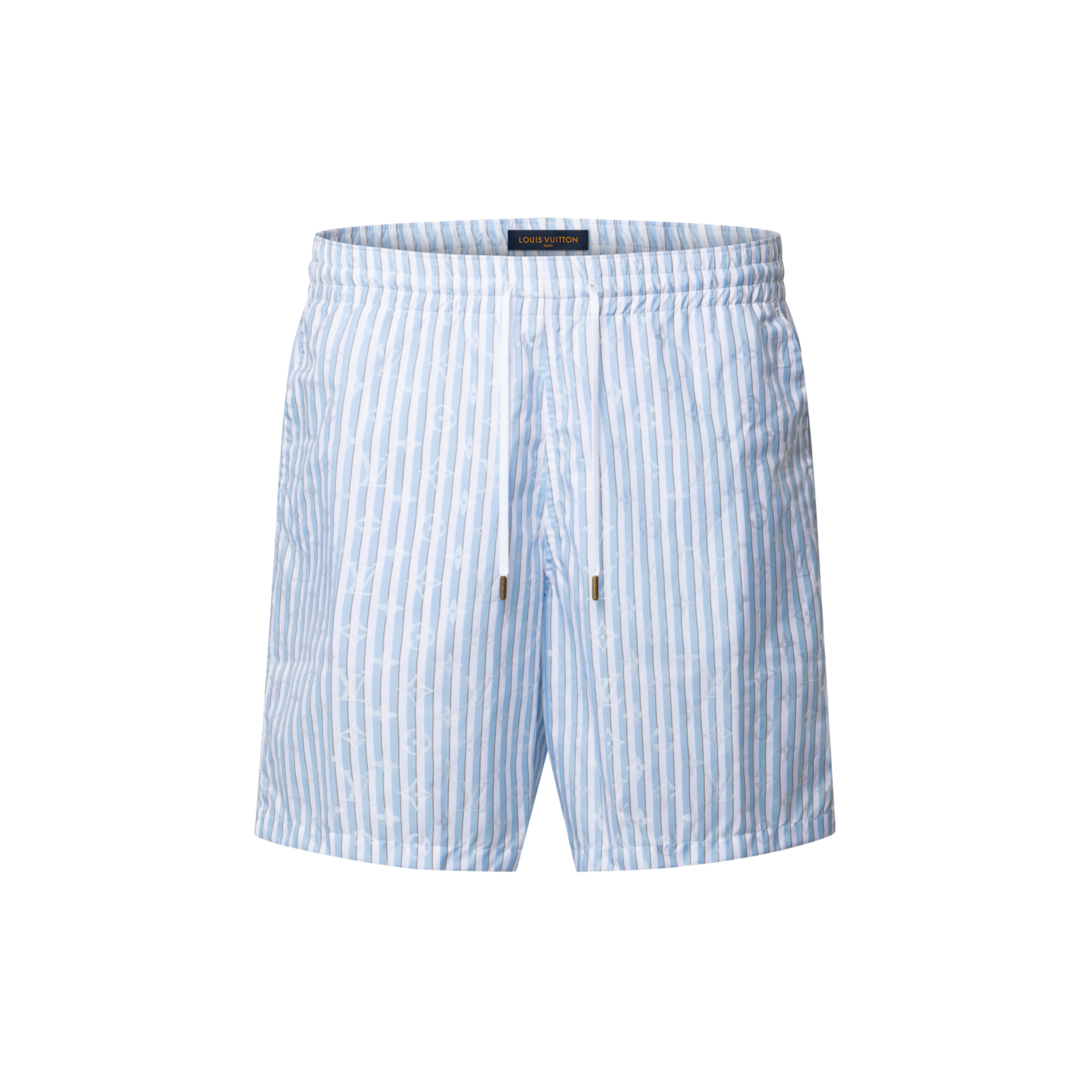 Monogram Striped Swim Shorts - Luxury Z21 | LOUIS VUITTON